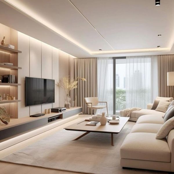 thi công nội thất phòng khách - đóng đồ gỗ nội thất phòng khách